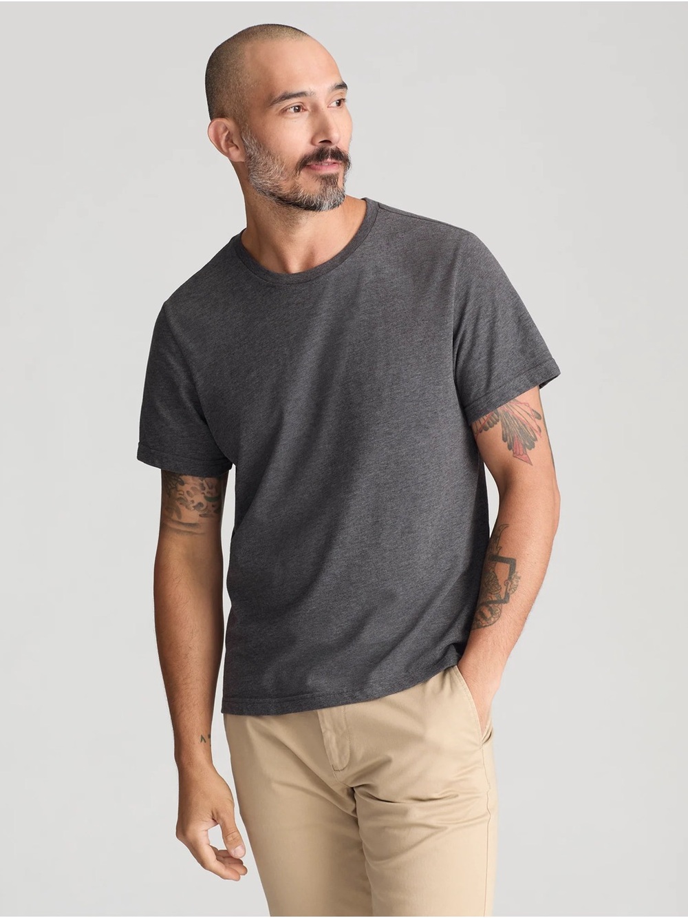 UNTUCKit Short Sleeve Crew Tee - Charcoal